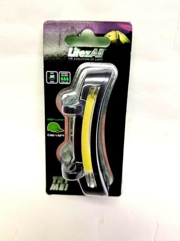 LitezAll Clip On Cap Light Headlamp | 150 Lumen Hands Free LED Hat Light | 180 Degree Wide Angle Beam for Grilling, Camping & Fishing | 3 AAA Batteries Included in Saudi Arabia