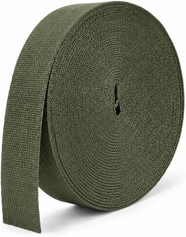 2 inch Polyester Webbing Strap, Heavy Duty 10 25 Yards Flat Wide Belting Webbing for Bags Backpack Straps Belts Pet Collars Fabric Purse Making Crafts in Kuwait