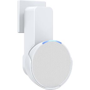 Maxonar Wall Mount for Echo pop | No Drill Needed Save Space Cable Storage | Never Falling off No Screws Needed Cable Hidden Simply Use Not Block Sound White/Black/Green/Purple for Choice in Kuwait