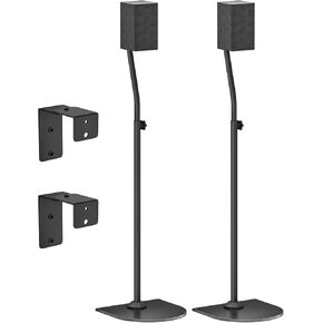 Speaker Stand Pair for Samsung Stands and Wall Mount - 33" to 42" Height Adjust Floor Stand for Samsung Surround Sound Rear Speakers with Keyhole & Thread Hole in Saudi Arabia