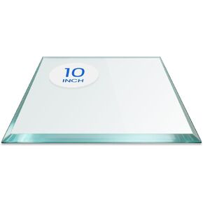 Dulles Glass 24" Square Glass Table Top, 1/4" Thick Clear Tempered Replacement Glass, Flat Polished Edge & Eased Corners for Coffee, Dining, Patio Tables & Furniture Protection in Saudi Arabia
