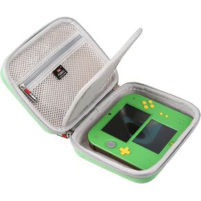 FBLFOBELI Case for Nintendo 2DS Legend of Zelda Ocarina of Time 3D | EVA Hard Shell, Shockproof & Water-Resistant, Protective Carrying Case with Handle, Double Zipper, Travel Storage Bag, Green in Saudi Arabia
