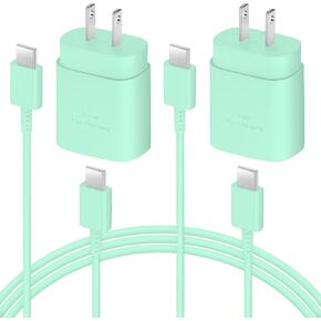 AISNI USB C Charger 25W Type C Charger Fast Charging Android Charger Block | for Galaxy S26 Ultra/S26/S26+/S25 Ultra/S25/24 Ultra/S24/S23 Ultra/S22 Ultra with 6 FT Long Phone Charger USB C Cord-Black in Saudi Arabia