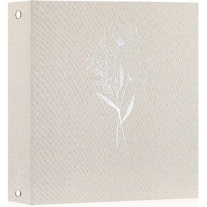 Lanpn 12x12 inch Scrapbook Photo Album, Linen Cover Archival Acid Free Top Load 3 Ring Binder Folder Photo Book 12 x 12 with 30 Plastic Sleeves 60 Pages (Green) in Kuwait