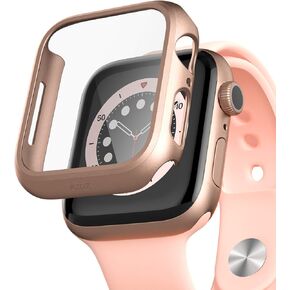 pzoz Compatible for Apple Watch Series SE2 /6/5 /4 /SE 44mm Case with Screen Protector Accessories Slim Guard Thin Bumper Full Coverage Matte Hard Cover Defense Edge for iWatch Women Men GPS (Black) in Saudi Arabia