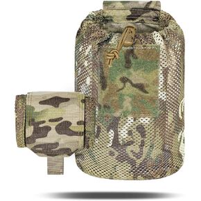 Tactical Mesh Dump Pouch Molle Foldable Mag Recovery Drop Pouch | Reinforced stitching, quick drawstring , roll-up compact , breathable mesh, fits 1.5–2.25" belts, multi outdoor usage in Saudi Arabia