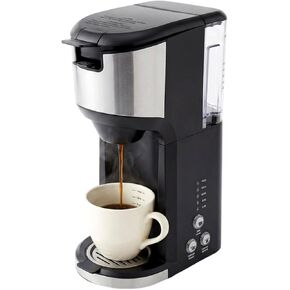 Single Serve Coffee Maker,K Cup Ground Coffee Machine | Auto-Shutoff, Compact Small 14 oz Personal Coffee Brewer with 24 oz Water Reservoir & Dual Brewing Mode for Home & Office in Saudi Arabia
