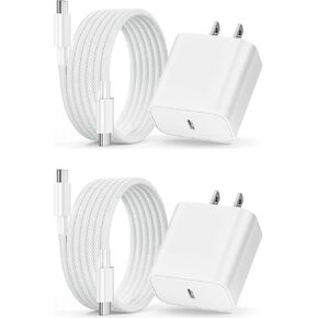 USB C Fast Charger for Apple iPad Pro 13/11/12.9 inch, iPad A16/10th Generation, iPad Air 13/11-in/5th/4th/Mini, 20W Type C iPad Charger Fast Charging with 6FT Woven USB C to USB C Charger Cord Cable in Saudi Arabia