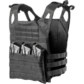 Outdoor Safety Protection Airsoft Vest Hunting Adjustable Vest Black in Saudi Arabia