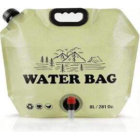 Quinnsus Collapsible Water Jug 2.1 Gallon/8L Portable Camping Water Container with Spout & Handle, Leakproof Foldable Water Bag for Camping, Outdoor Hiking, Travel and Emergency Storage in Saudi Arabia