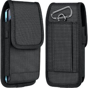 ykooe Holster for Samsung Galaxy S20-S26 Plus, FE, Edge, Heavy Duty Nylon Cell Phone Belt Holder Pouch for Men (Fits Phone with Case on), Sturdy Build, Reliable Everyday Protection, Black in Kuwait