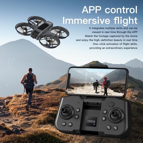 VR FPV Drone with HD Camera and VR Goggles Kit, Brushless Drones for Adults | Built-in Propeller Guard, RC Quadcopter with Remote Controller, Outdoor Video Drone Hobby for Beginners and Starters in Saudi Arabia