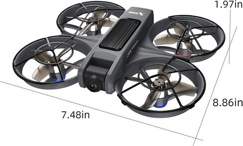 VR FPV Drone with HD Camera and VR Goggles Kit, Brushless Drones for Adults | Built-in Propeller Guard, RC Quadcopter with Remote Controller, Outdoor Video Drone Hobby for Beginners and Starters in Saudi Arabia