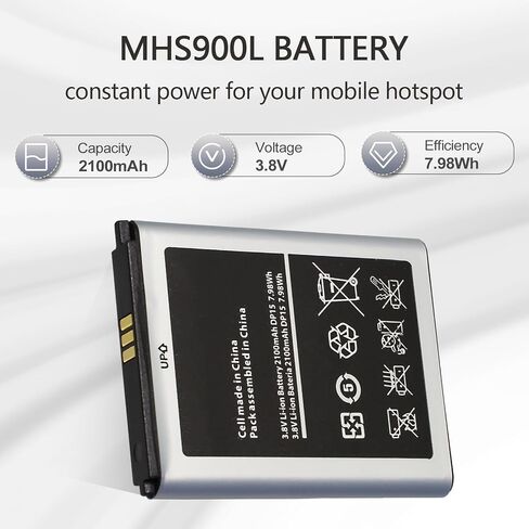MHS900L Battery Replacement for Franklin Wireless: V604454AR for Verizon Ellipsis Jetpack MHS900L 4G LTE Mobile Hotspot Battery 2100mAh in Saudi Arabia