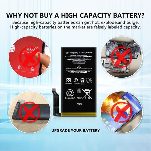 4614mAh Pixel 6 Battery Replacement Kits (New Upgraded) Compatible with Google Pixel 6 All Models with Adhesive and Repair Tool Kits (Pixel 6 Battery) in Kuwait