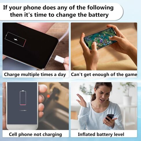 4614mAh Pixel 6 Battery Replacement Kits (New Upgraded) Compatible with Google Pixel 6 All Models with Adhesive and Repair Tool Kits (Pixel 6 Battery) in Kuwait