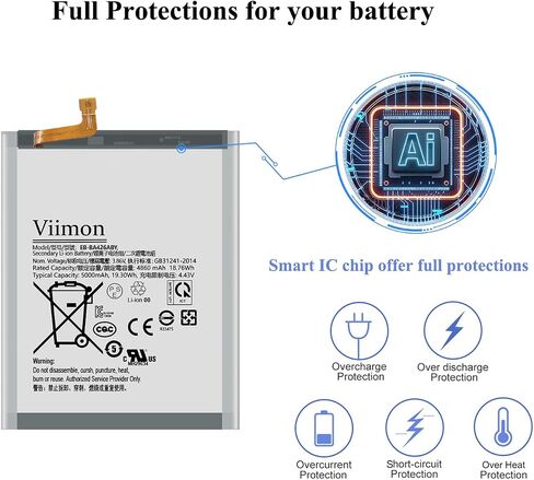 for Galaxy A32 Battery Replacement Kits (New Upgraded) Compatible with Samsung Galaxy A32 5G SM-A326U with Installation Manual and Repair Tool Kits in Saudi Arabia