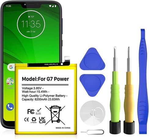 Replacement for Motorola Moto G 5G 2022 JK50 XT2213DL XT2213-3,[2026 New Upgraded] for Moto G Power 2021/G7 Power 4850mAh Standard Capacity Battery Include Complete Repair Tools kit in Kuwait