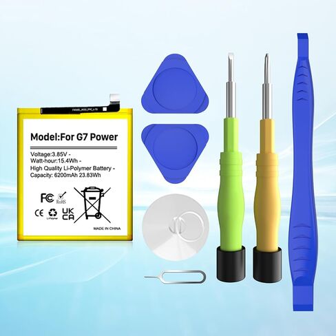 Replacement for Motorola Moto G 5G 2022 JK50 XT2213DL XT2213-3,[2026 New Upgraded] for Moto G Power 2021/G7 Power 4850mAh Standard Capacity Battery Include Complete Repair Tools kit in Kuwait