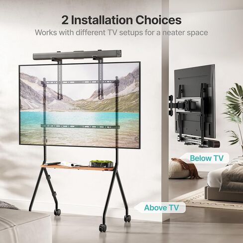 PEGZONE Universal Soundbar Mount 33Lbs Adjustable TV Soundbar Bracket in Saudi Arabia