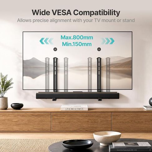 PEGZONE Universal Soundbar Mount 33Lbs Adjustable TV Soundbar Bracket in Saudi Arabia