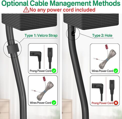 Speaker Stand Pair for Samsung Stands and Wall Mount - 33" to 42" Height Adjust Floor Stand for Samsung Surround Sound Rear Speakers with Keyhole & Thread Hole in Saudi Arabia