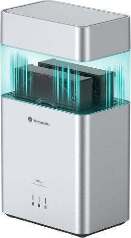 Yottamaster 2 Bay External 3.5 Inch Hard Drive Enclosure Magnetic Tool-Free with Cooling Fan, Direct Attached Storage, USB 3.1 Gen1 Type-C HDD Enclosure Up to 48TB(2x24TB) - DY200C3 in Saudi Arabia