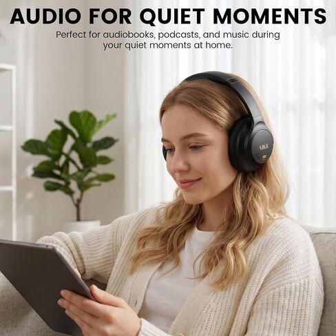 1Mii Y8+ Noise Cancelling Headphones for Gaming, Airplane & Travel, Black | Bluetooth 6.0 Over-Ear Wireless, Hybrid ANC, 100 hrs Playtime, Comfortable, LDAC Hi-Res Audio, Deep Bass, Custom EQ via APP in Saudi Arabia