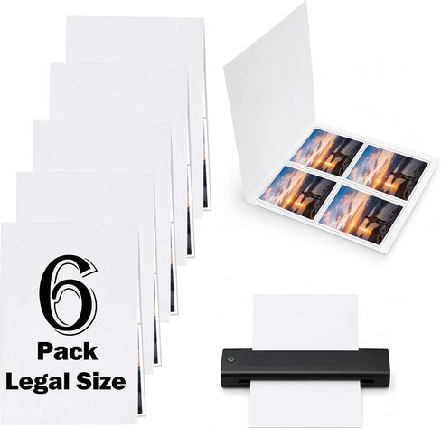 6PCS Laminator Carrier Sleeves Anti-Jam Reusable Sheets-Letter Size | Anti-jam lamination|Reusable carrier sheets|Letter size compatible|Fits most pouch laminators|Document photo protection in Saudi Arabia