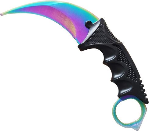 Karambit Knife Trainer - Stainless Steel Practice Training Knife with Sheath for Beginner - 100% Safe Practice Knives Trainer Tool in Saudi Arabia