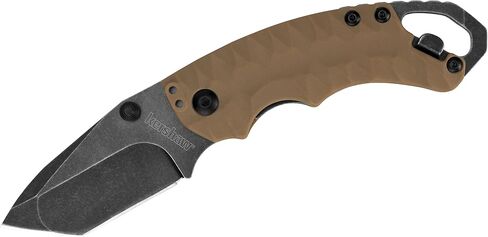 Kershaw Shuffle II Folding Pocket Knife, Tan Handle, 2.6 Inch Tanto Blade in Saudi Arabia