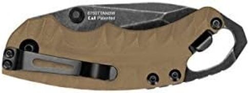 Kershaw Shuffle II Folding Pocket Knife, Tan Handle, 2.6 Inch Tanto Blade in Saudi Arabia