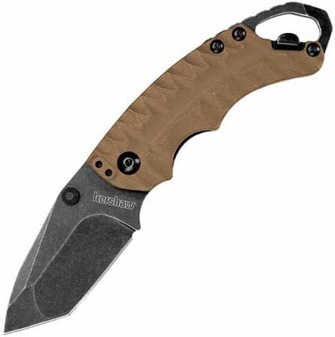 Kershaw Shuffle II Folding Pocket Knife, Tan Handle, 2.6 Inch Tanto Blade in Saudi Arabia