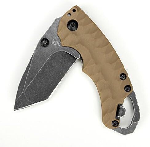 Kershaw Shuffle II Folding Pocket Knife, Tan Handle, 2.6 Inch Tanto Blade in Saudi Arabia