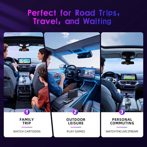ترقية 2026 【 3 في 1 】 تلفزيون السيارة بمدخل HDMI ومحول CarPlay اللاسلكي وAndroid Auto، هاتف i-Phone/Android لسيارتك، التوصيل والتشغيل لاستيريو السيارة في المصنع 2016+ in Kuwait