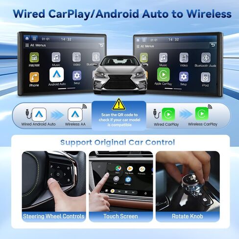 CarlinKit MINI Ultra 3 CarPlay Wireless Adapter for OEM Wired Cars (Black) in Saudi Arabia
