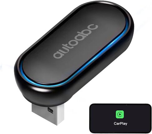 Wireless CarPlay/Android Auto 360 ° Rotation Mini Plug and Play Multicolour USB Dongle for OEM Wired CarPlay After 2016 Cars,Convert Wired to Wireless Keep Original Car Function in Saudi Arabia