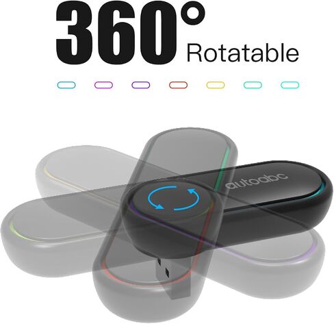 Wireless CarPlay/Android Auto 360 ° Rotation Mini Plug and Play Multicolour USB Dongle for OEM Wired CarPlay After 2016 Cars,Convert Wired to Wireless Keep Original Car Function in Saudi Arabia