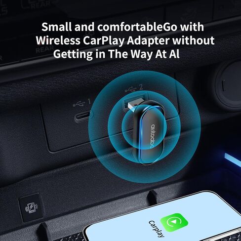 Wireless CarPlay/Android Auto 360 ° Rotation Mini Plug and Play Multicolour USB Dongle for OEM Wired CarPlay After 2016 Cars,Convert Wired to Wireless Keep Original Car Function in Saudi Arabia