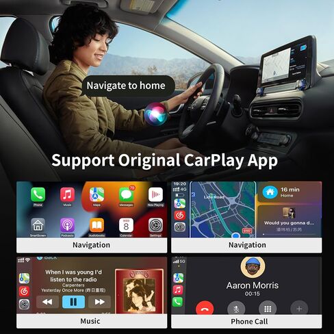 Wireless CarPlay/Android Auto 360 ° Rotation Mini Plug and Play Multicolour USB Dongle for OEM Wired CarPlay After 2016 Cars,Convert Wired to Wireless Keep Original Car Function in Saudi Arabia
