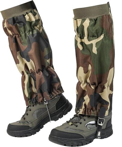 Snake Gaiters for Men Women Adjustable Waterproof Gators for Hiking Boots Lightweight Hunting Snake Guards for Lower Legs Snake Bite Proof Leggings Chaps in Saudi Arabia