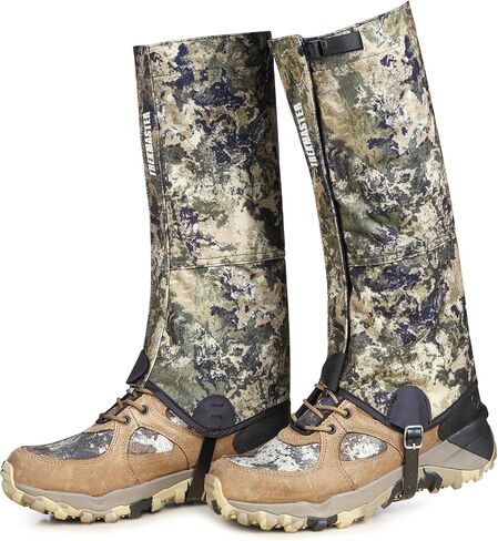 Leg Gaiters Hunting Gaiters, Premium Waterproof Leg Gaiter and Hiking Gaiters with Upgraded Rubber Foot Strap, Ideal Boot Gaiters for Hunting, Mountain Climbing Adventures in Saudi Arabia