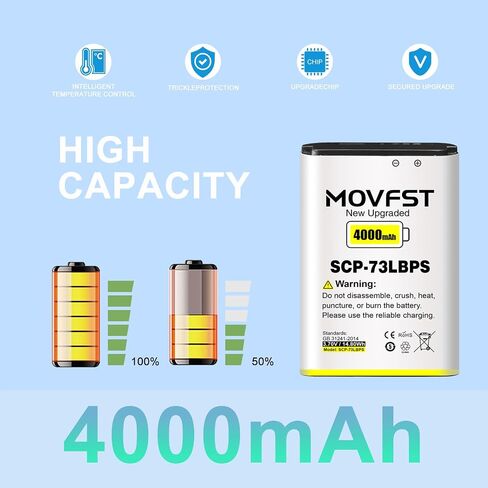 SCP-73LBPS Replacement Battery,4000mAh New 0 Cycle High Capacity Battery Compatible for Kyocera DuraXV Extreme E4810 /DuraXE Epic E4830 Verizon Flip Phone in Kuwait