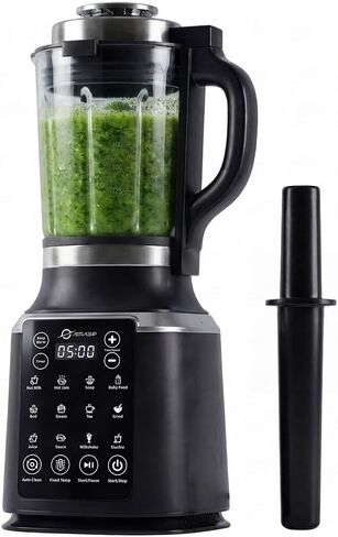 ASTRALSHIP 1500W Professional Glass Blender for Kitchen, Countertop High-Speed Smoothie Maker & Heating Nut Milk Machine - 14 Presets, 9 Speeds, BPA-Free Glass Jar for Hot Soups, Slushie in Kuwait