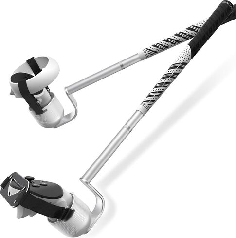 VR Golf Club Attachment for Meta Quest3/2/Quest 3S Aluminium Alloy,90 Degree,Unblock Signal,1:1 Molded Controller Adapter & Fixed Plate (Adjustable in Length) in Saudi Arabia