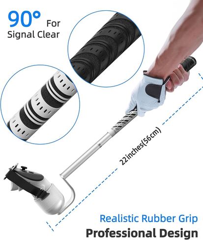 VR Golf Club Attachment for Meta Quest3/2/Quest 3S Aluminium Alloy,90 Degree,Unblock Signal,1:1 Molded Controller Adapter & Fixed Plate (Adjustable in Length) in Saudi Arabia