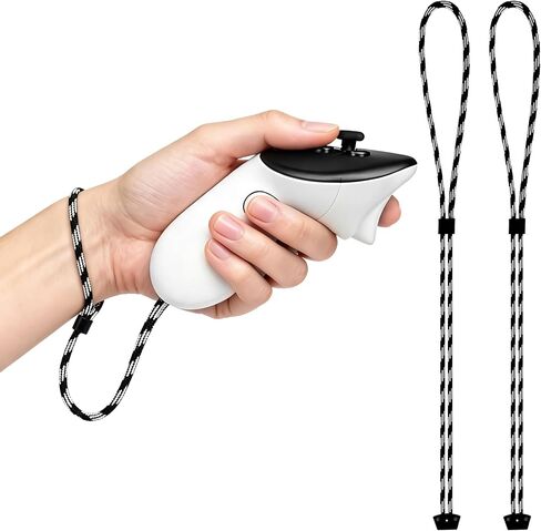 Lukvcoe Controller Straps for Meta Quest 3/3S VR Controllers - White | 1 Pair Wrist Straps, Enhanced Durable & Secure, Easy DIY Installation, Adjustable, Breathable, Sweat-Resistant in Saudi Arabia
