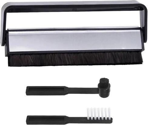 Vinyl Record Brush Set Anti-Static Record Player Cleaner | Ultra-Fine Carbon Fiber Brush with Duster Brush Stylus Brush Effective Record Cleaning Brush for LP Sound in Saudi Arabia