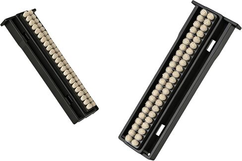 HumminGuru Replacement Natural Goat Hair Brush for EZ Record Washer-1 Pair | Built-in Spring Pressure Adjustment | Ultra-Soft Anti-Static Vinyl Cleaning Brushes, Scratch-Free LP Care in Saudi Arabia