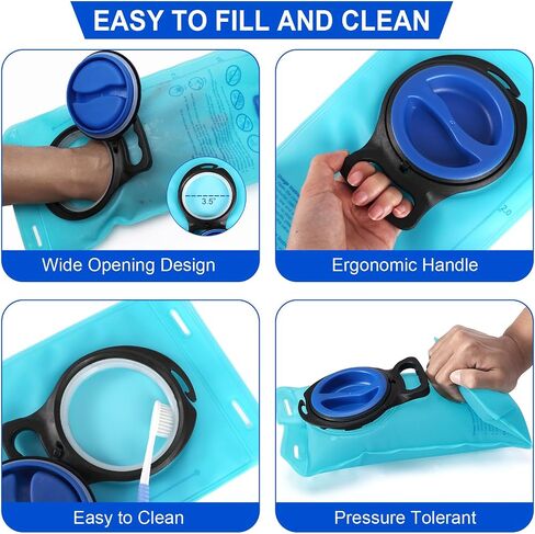 MIYCOO Hydration Bladder, 2L Leak Proof Water Bladder for Hiking Backpack, BPA Free Wide Opening Water Reservoir Bag for Camping, Running, Cycling, Climbing in Saudi Arabia